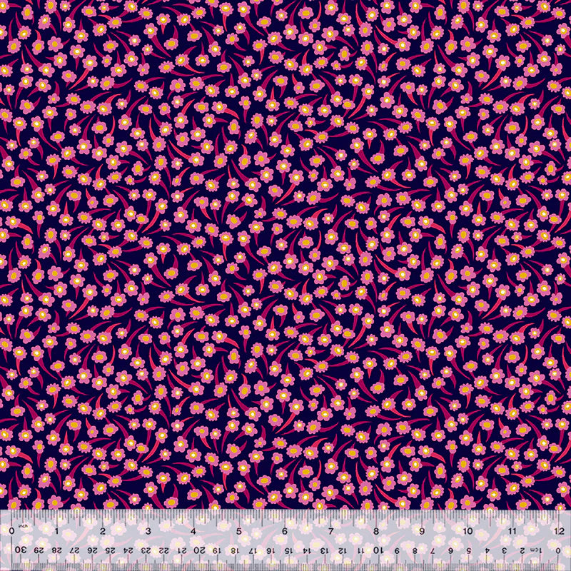 Coral Flower in Midnight | Sally Kelly | Atlantis