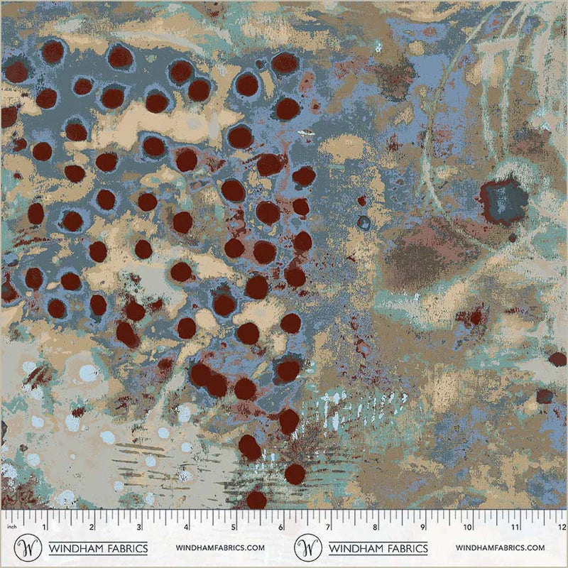 108" Spotted Graffiti 53442DW-5DES Double Bluff | Marcia Derse