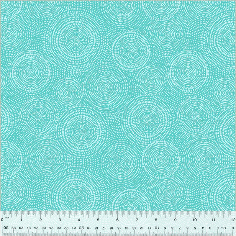 Radiance in Cyan | Backing Fabric | by Whistler Studios | Radiance