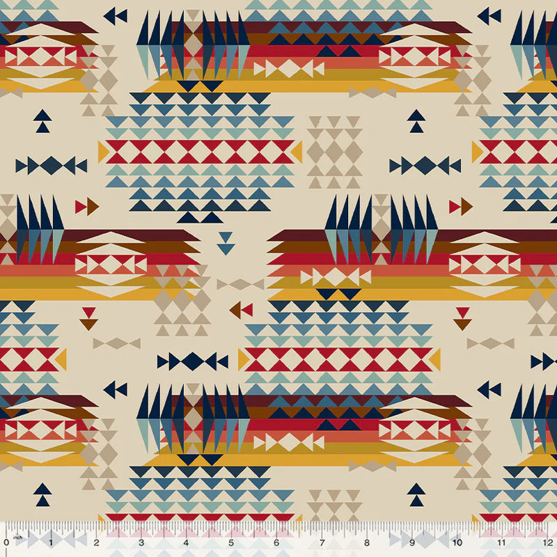 Mountain Pass in Tan/Multi Canvas | Spirit Trail | Whistler Studios