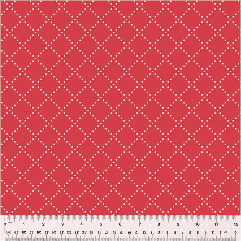 Bias Grid in Red | Allison Harris | Clover & Dot