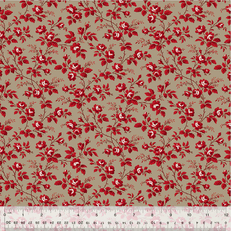 Flowering Vine in Taupe | Whistler Studios | Sable & Scarlet