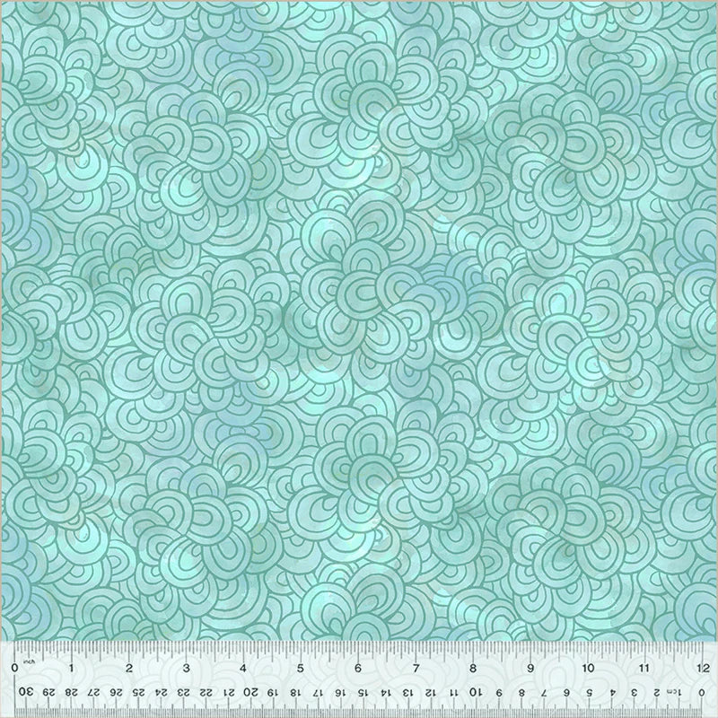 Petal Pavers in Aqua | Sue Miano | Wild Meadow