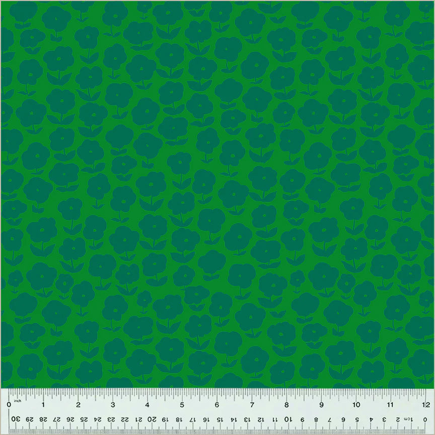 Puffy Daisy in Ferns | Heather Ross | Ruby and Bee Blenders