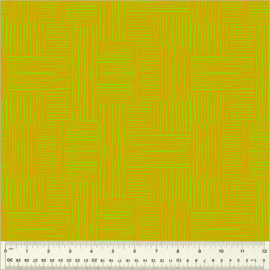 Woven in Avocado/Tumeric | Heather Ross | Ruby and Bee Blenders
