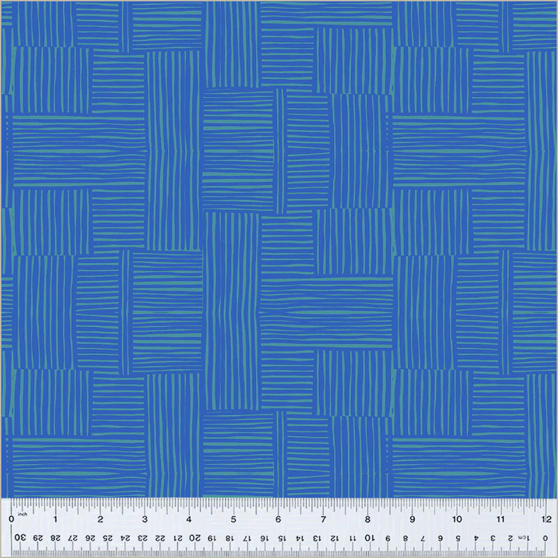 Woven in Pool/Majorelle | Heather Ross | Ruby and Bee Blenders