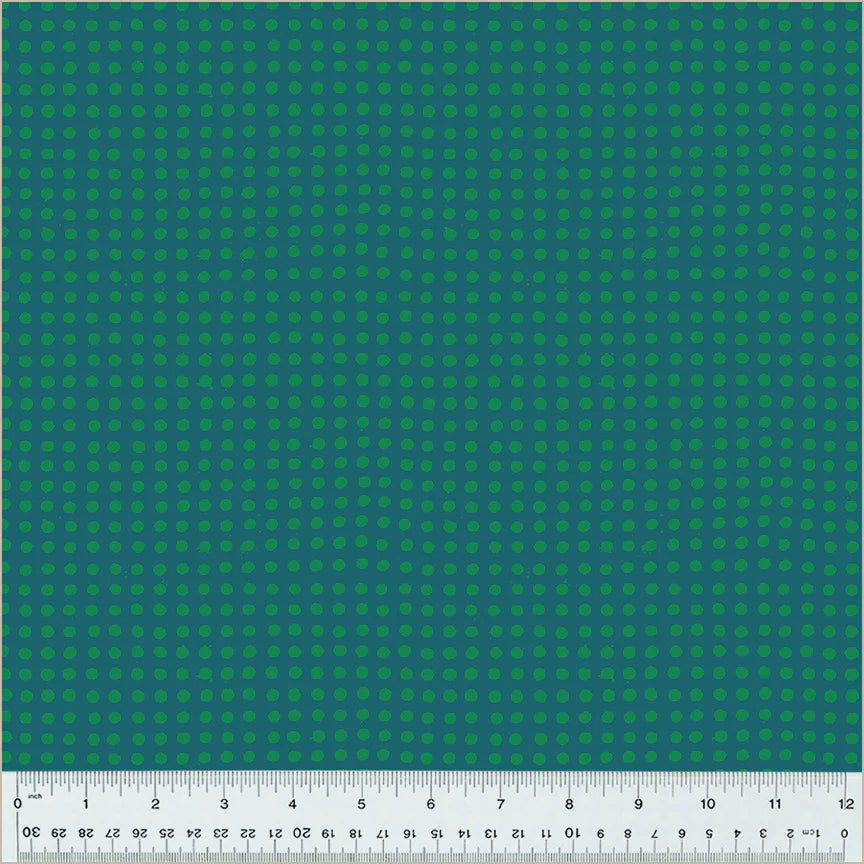 Dots in Kelp/Evergreen  | Heather Ross | Ruby and Bee Blenders
