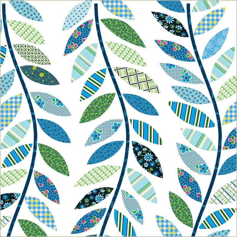 Leafy Vine Cheater Blue | Denyse Schmidt