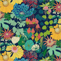 Peony Park in Indigo | Sunshine | Sally Kelly