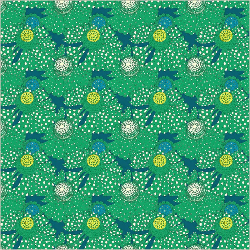 Polka Flower in Chlorophyll | Sunshine | Sally Kelly