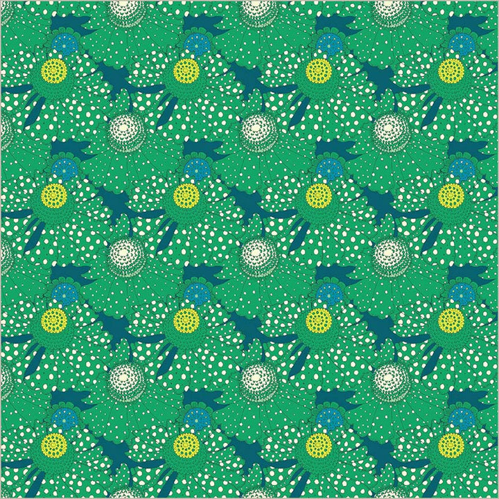 Polka Flower in Chlorophyll | Sunshine | Sally Kelly