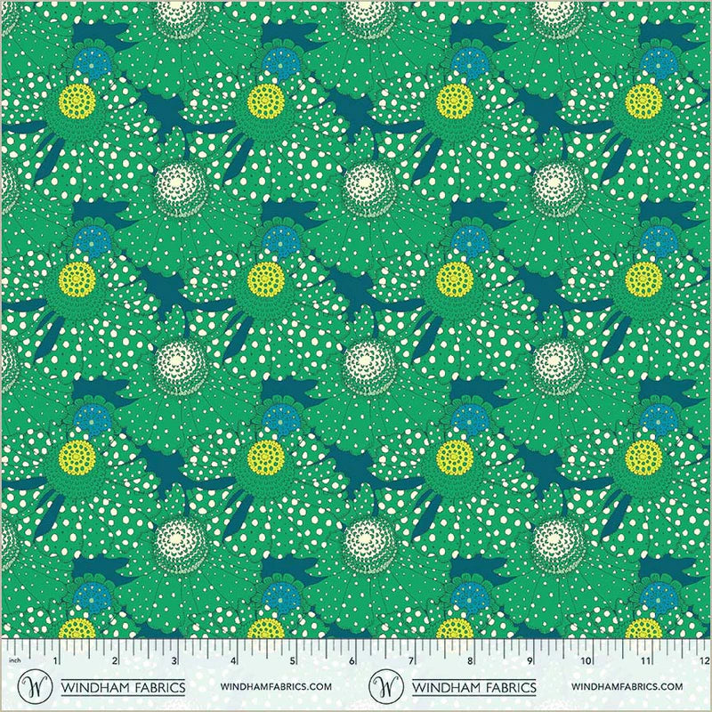 Polka Flower in Chlorophyll | Sunshine | Sally Kelly