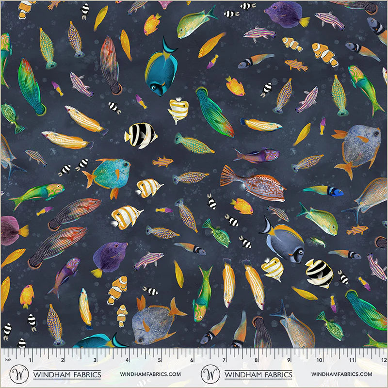 Shoal of Fish in Deep Blue | Katharine Quinn | Deep Blue