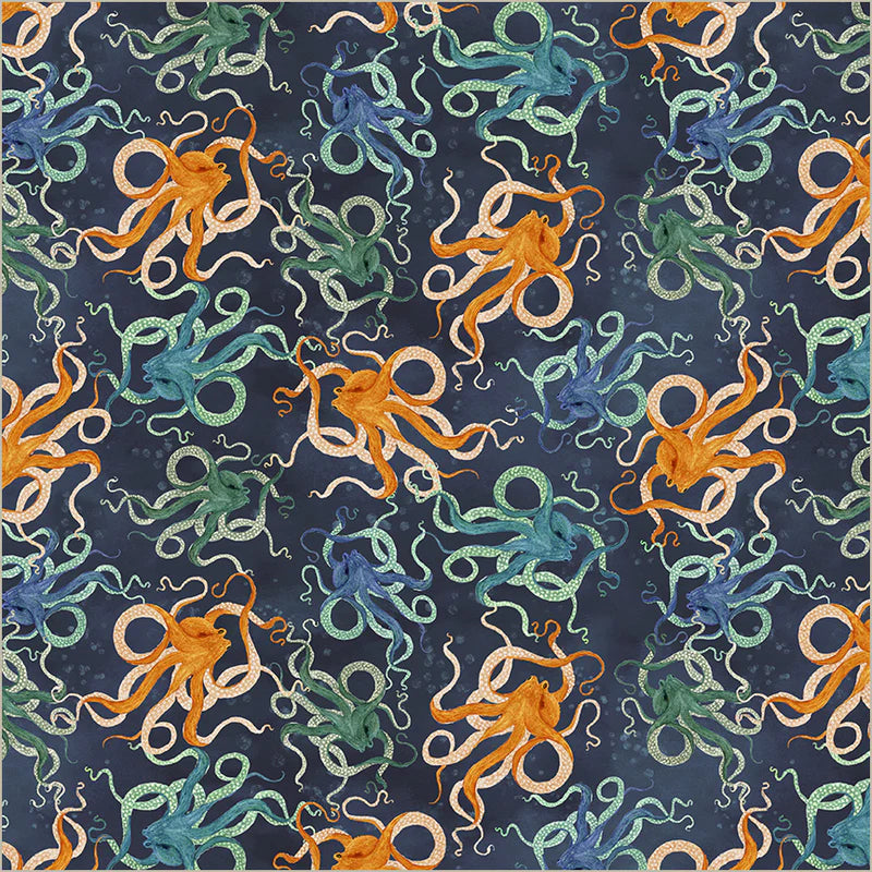 Octopodes in Deep Blue | Katharine Quinn | Deep Blue