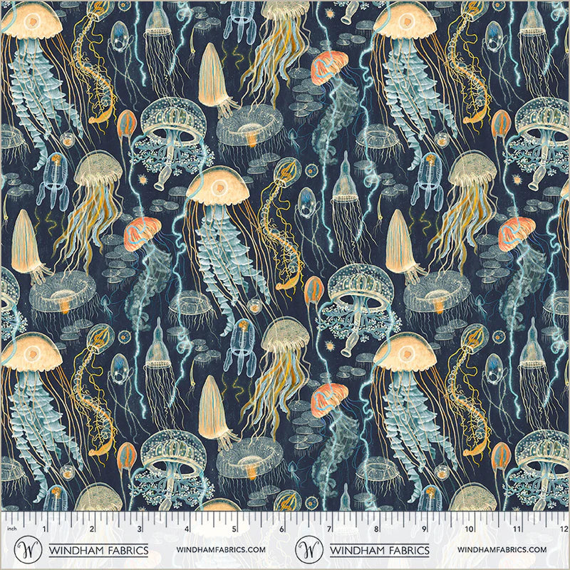Jellyfish Field in Deep Blue | Katharine Quinn | Deep Blue