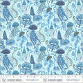 Jellyfish Field in Aqua | Katharine Quinn | Deep Blue