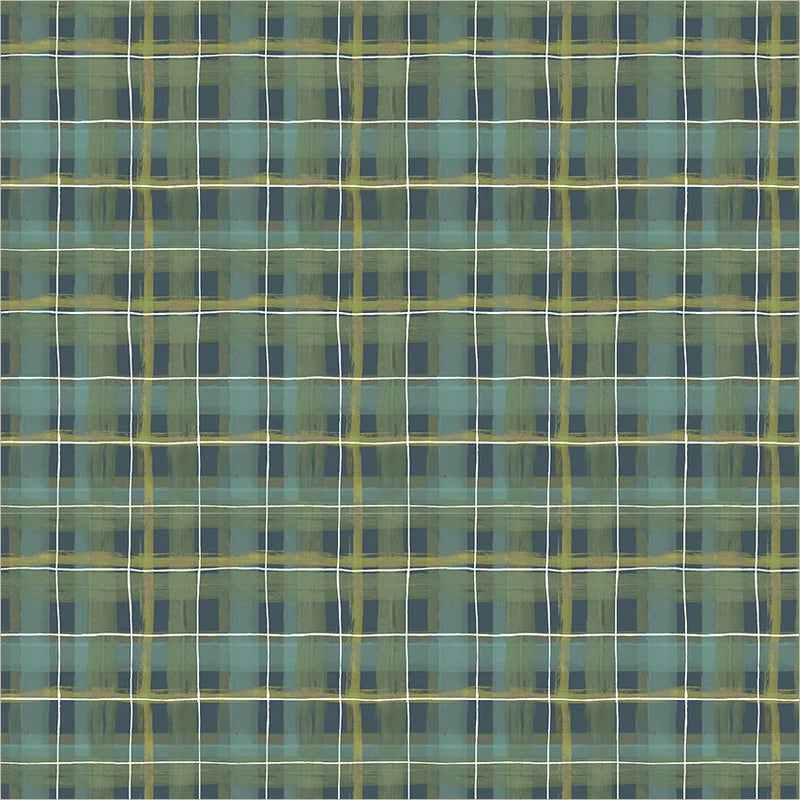 Cabin Plaid in Dark Waters | Whistler Studios | Wanderwoods