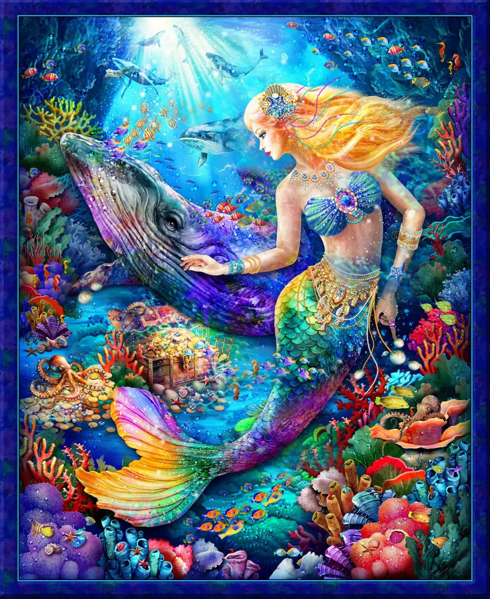 Mermaid Panel | Hidden Treasures 59-8621