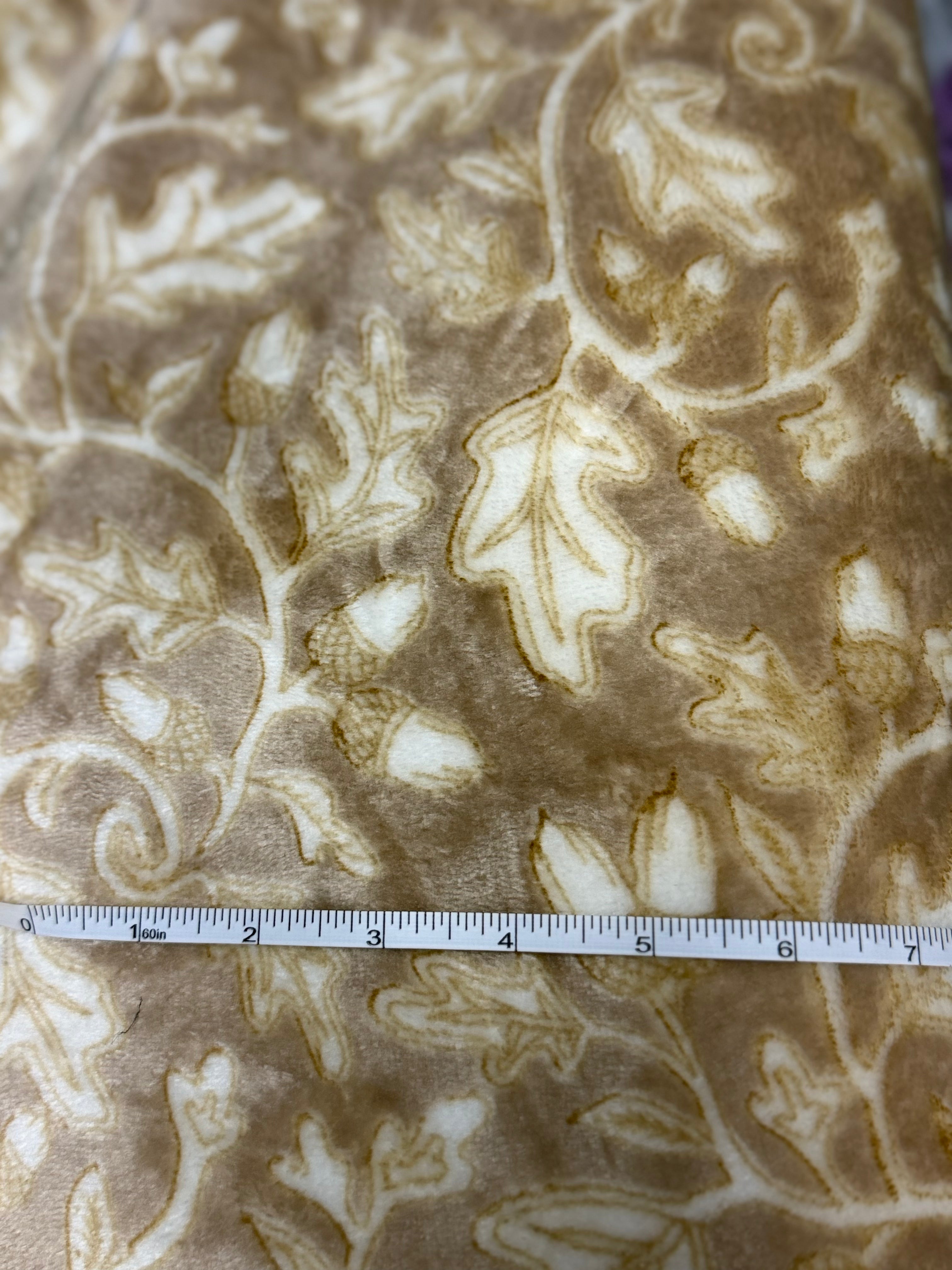 Oak Scroll | Short Pile Fur | Sew Lush Collection