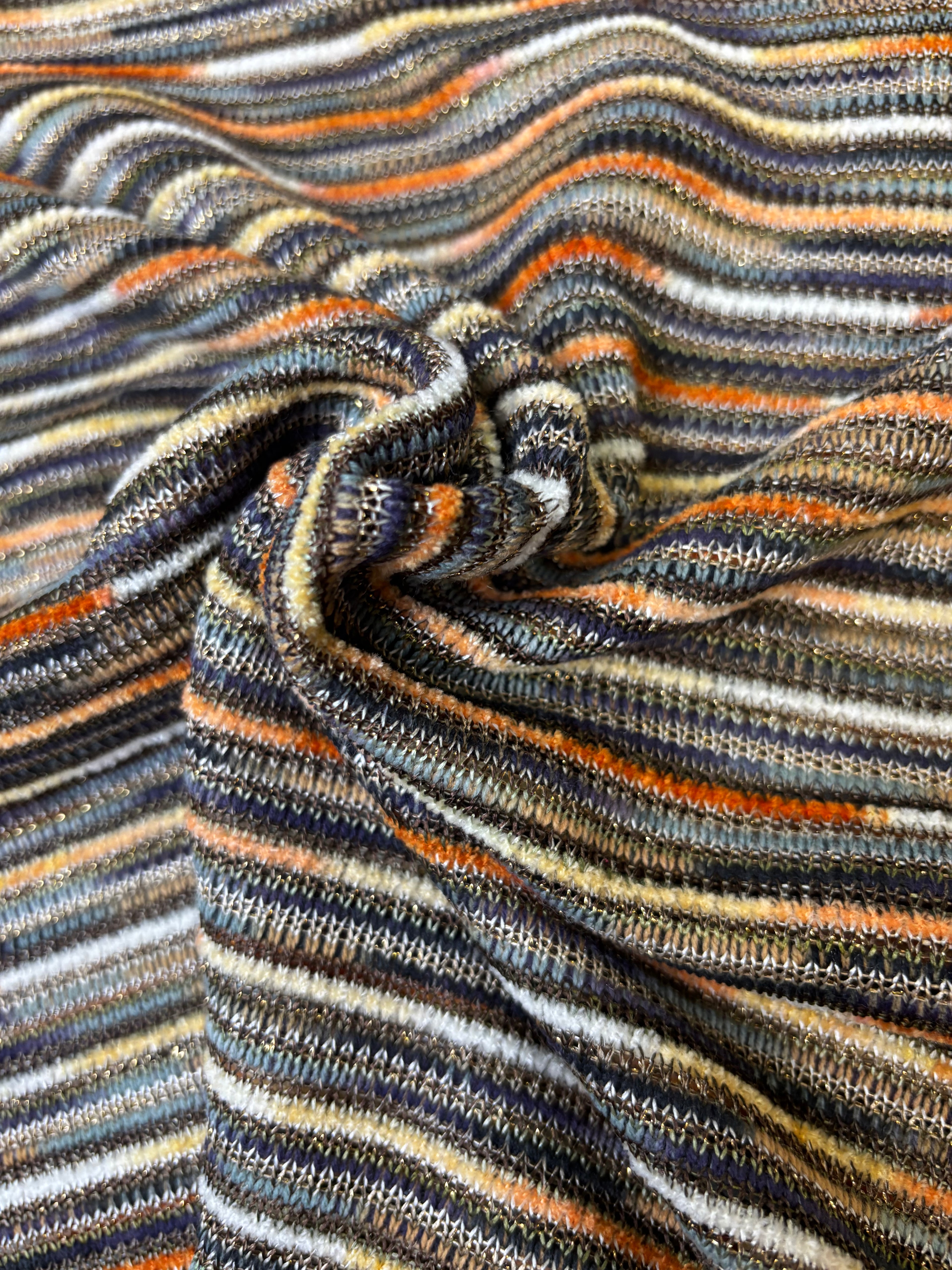 Multi Folk Stripe Metallic | Lorex Knit
