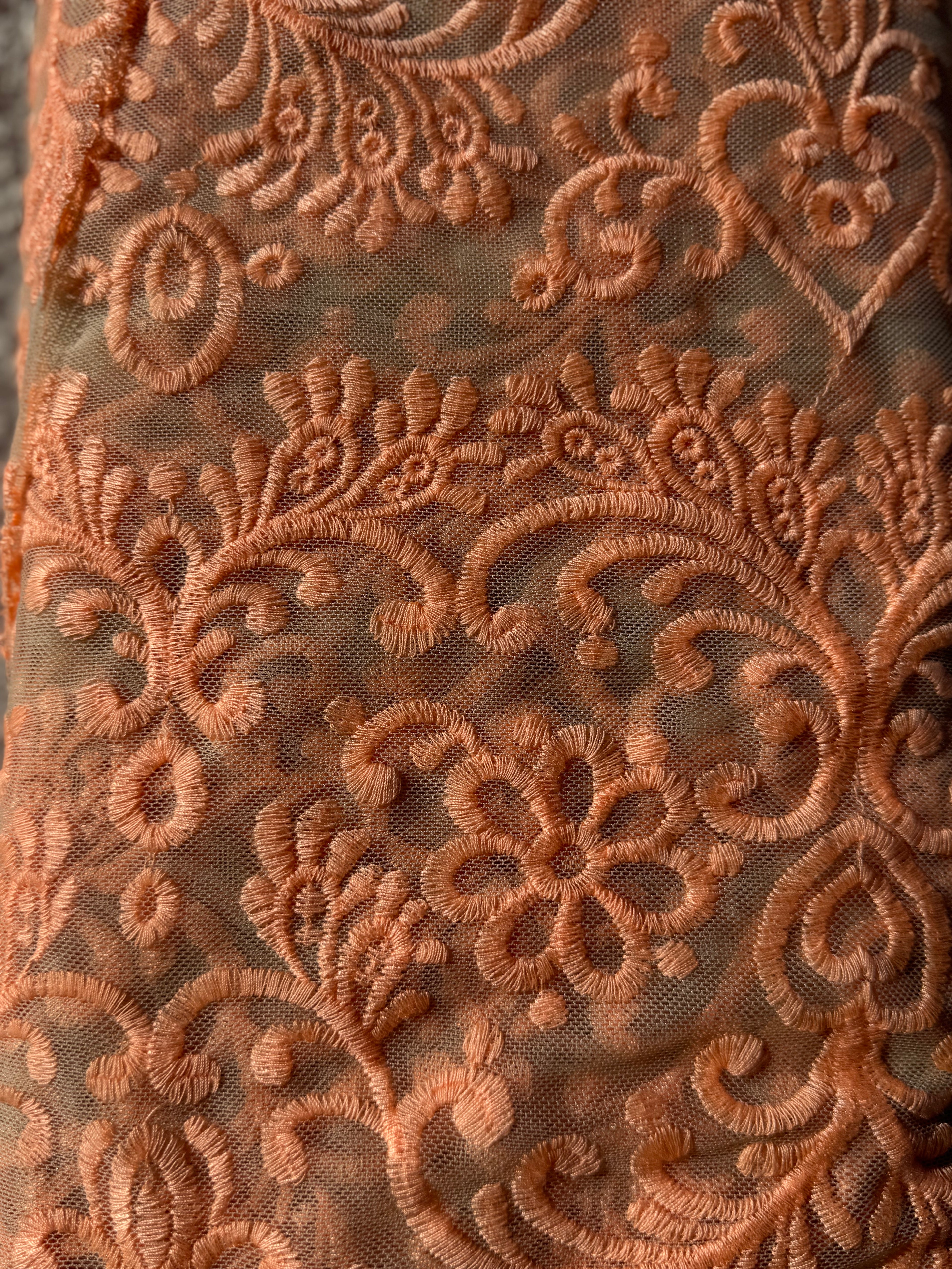 Coral Lace | Poly Cotton Blend