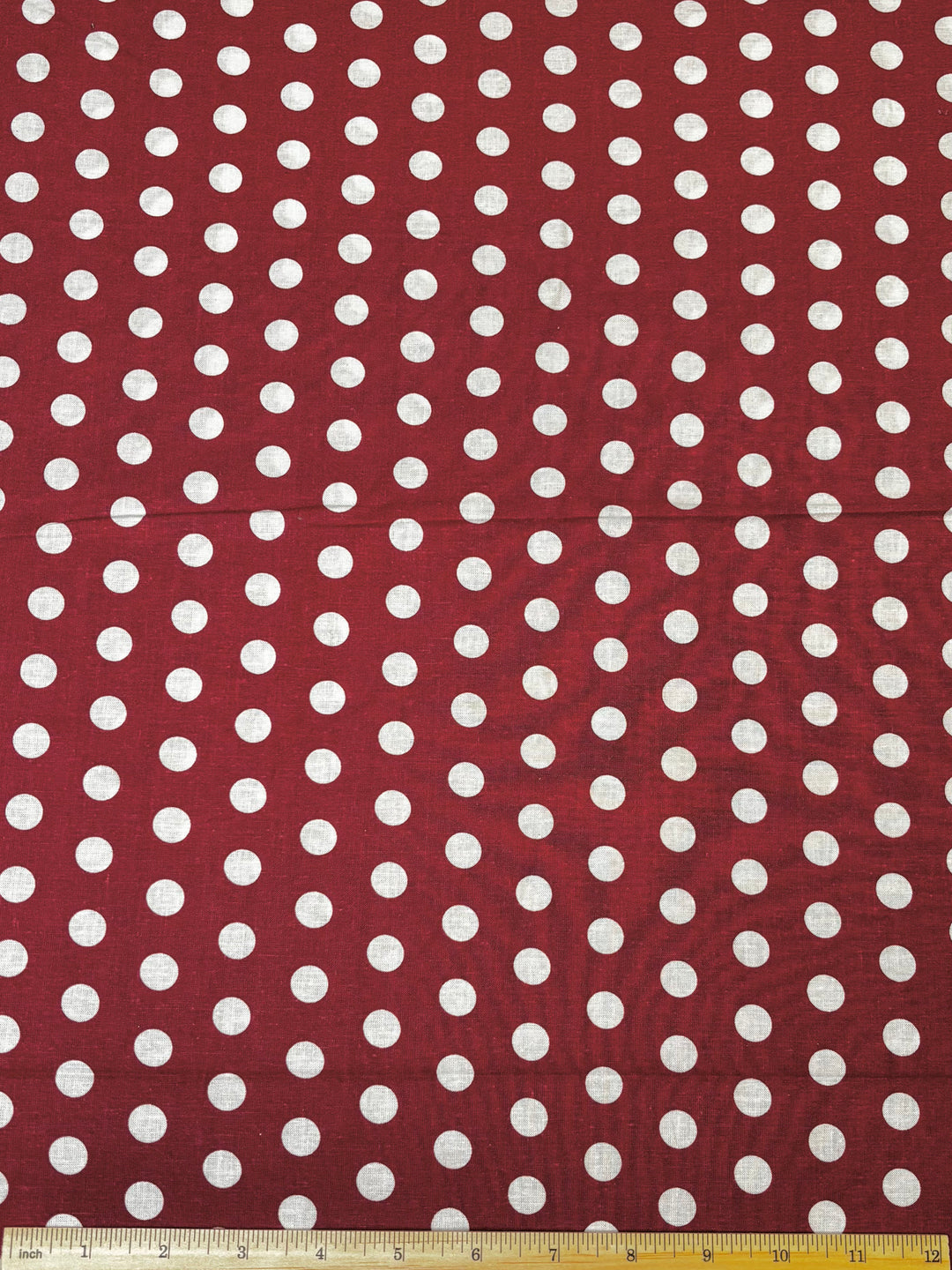 Polka Dots on Red | Cotton