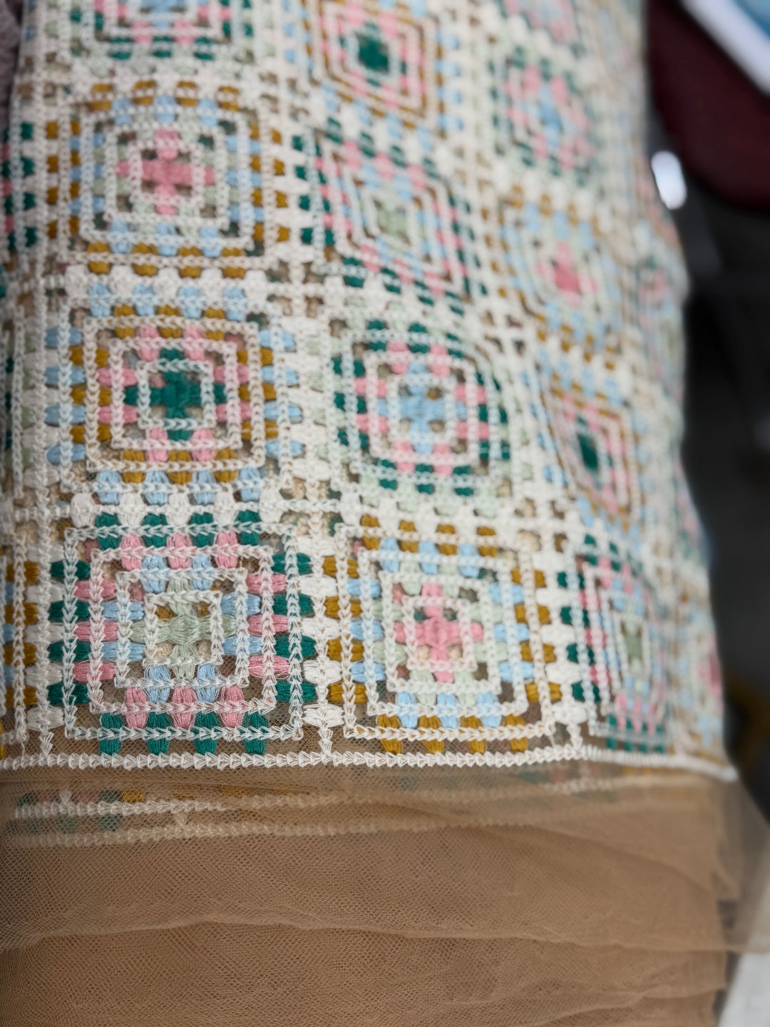 Multicolor crochet | Cotton blend Spring Crochet