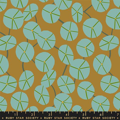 Pilea Novelty Floral in Suede | Calathea | Ruby Star Society