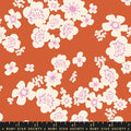 Hana Florals Retro Hawaiian Persimmon | Rashida Coleman Hale | Paper Cuts 2 | Ruby Star Society