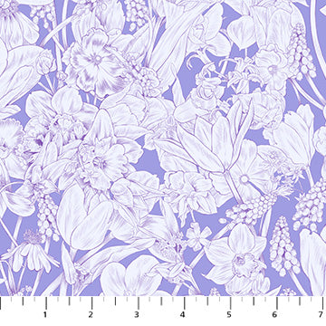 Garden Lilac | Rosa | by Adriana Picker | Figo Fabrics