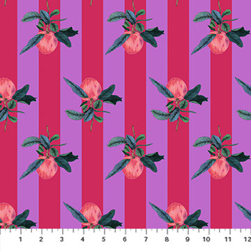Apples in Red | Rosa |  by Adriana Picker | Figo Fabrics