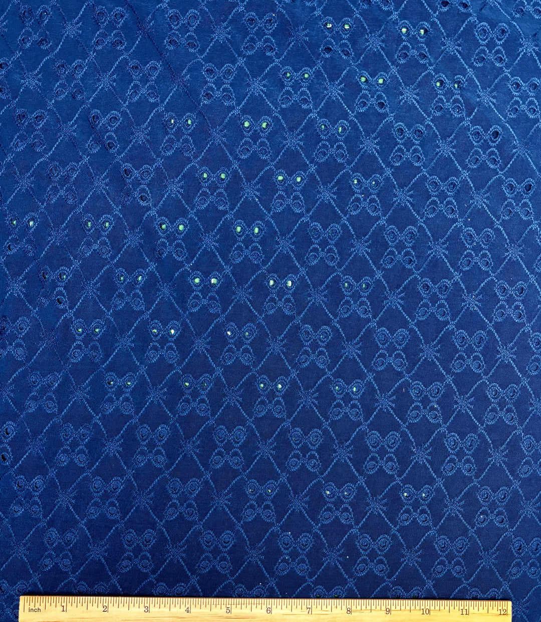 True Blue Stretch | Eyelet Knit