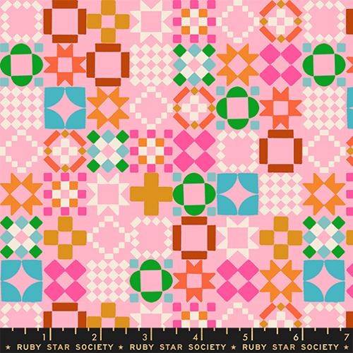 Vintage Blocks Patchwork in  Posy | Ruby Star Society | 1 800 Notion