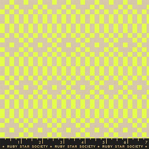Lofi Linens Neon Yellow RS1136 13CL, Rashida Coleman Hale, Ruby Star Society