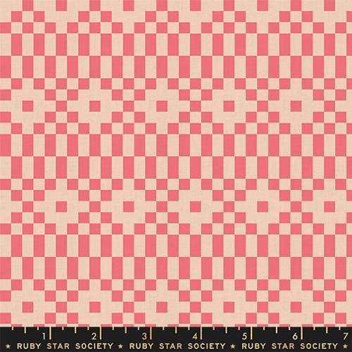 Lofi Linens Neon Coral RS1136 17CL, Rashida Coleman Hale, Ruby Star Society