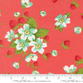 In Bloom Florals Strawberries in Nantucket Red | Camille Roskelley | Bloomsberry