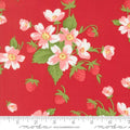 In Bloom Florals Strawberries in Red | Camille Roskelley | Bloomsberry