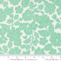 London Damask Floral in White Aqua | Camille Roskelley | Bloomsberry