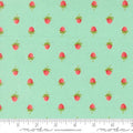 Berries Novelty Strawberries in Aqua| Camille Roskelley | Bloomsberry