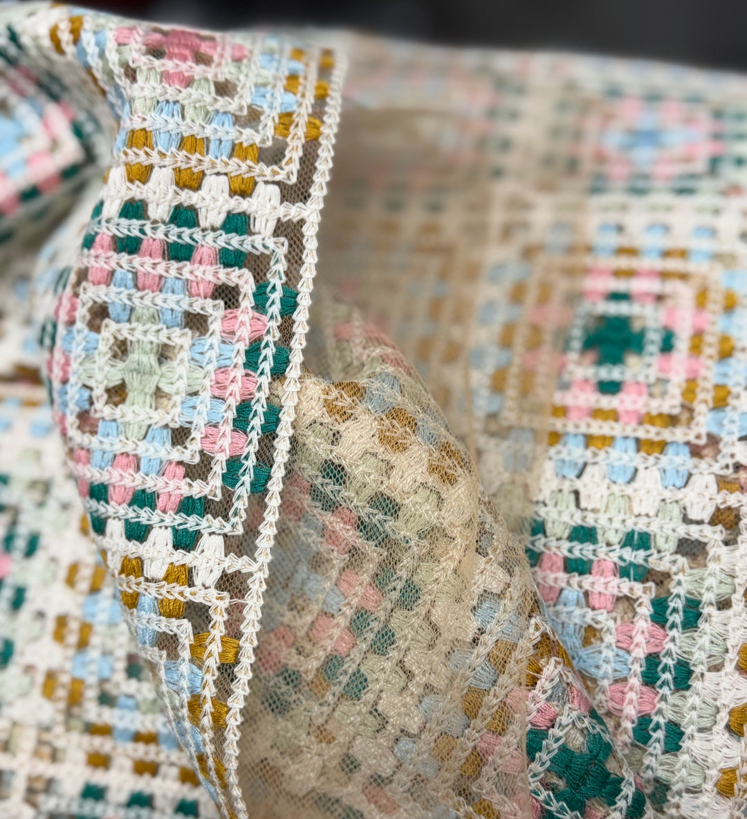 Multicolor crochet | Cotton blend Spring Crochet