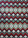 Red, Green, Blue, and White Geometric Print | Flannel