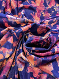 Floral Print | Satin Velvet