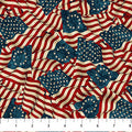 Flags Backing in Beige Multi  | Backing Fabric | America 250-Stonehenge