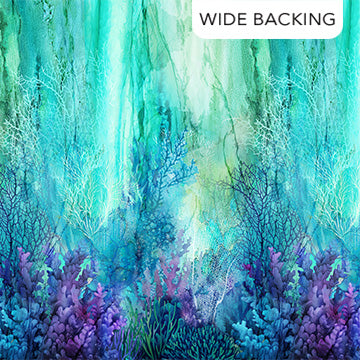 Coral Reef | Turquoise Multi Backing