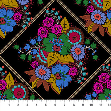DIamond Dance in Velvet  | Backing Fabric | by Anna Maria Parry from Backings No. 3