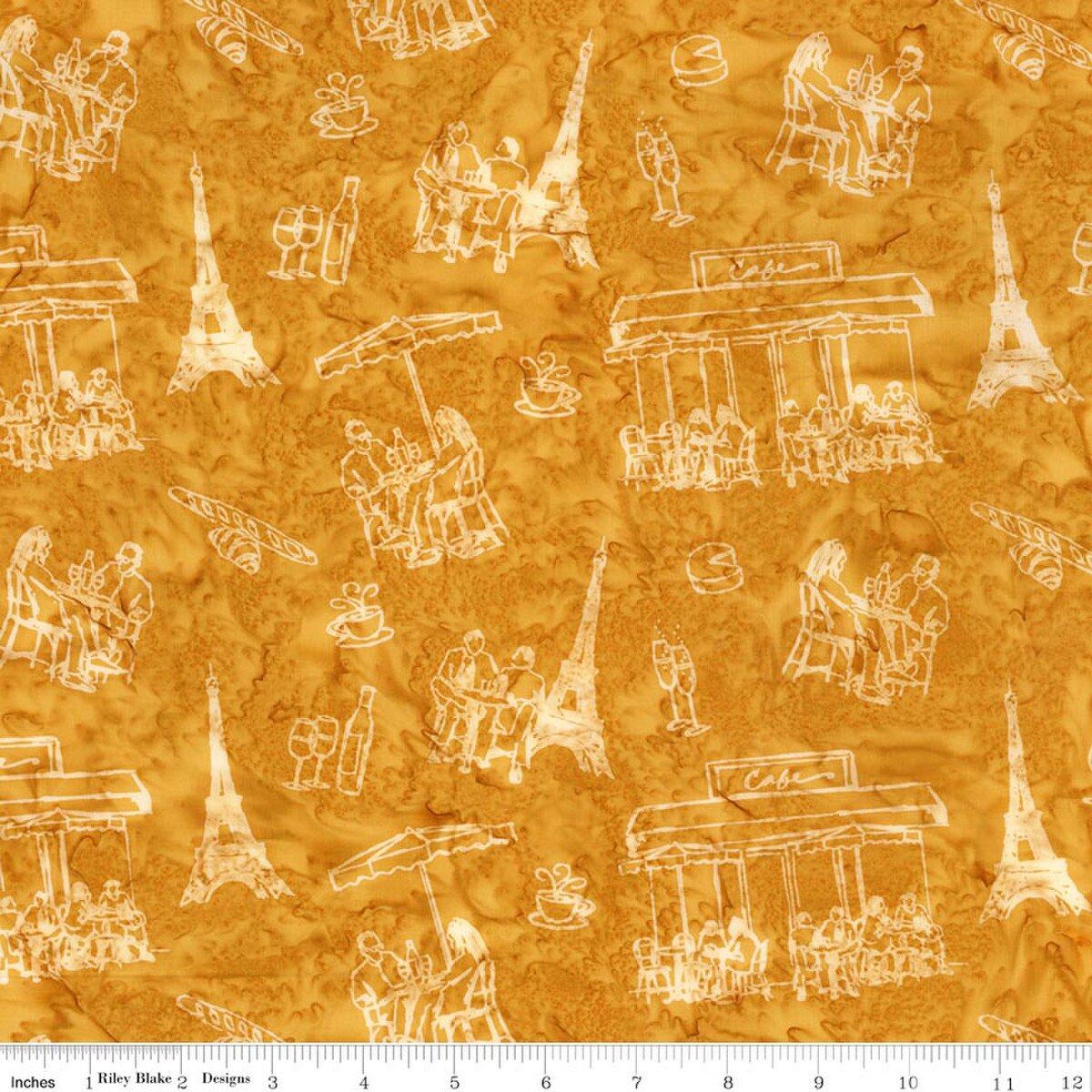 Antique Gold | Tara Reed | Batiks Around The World-Paris