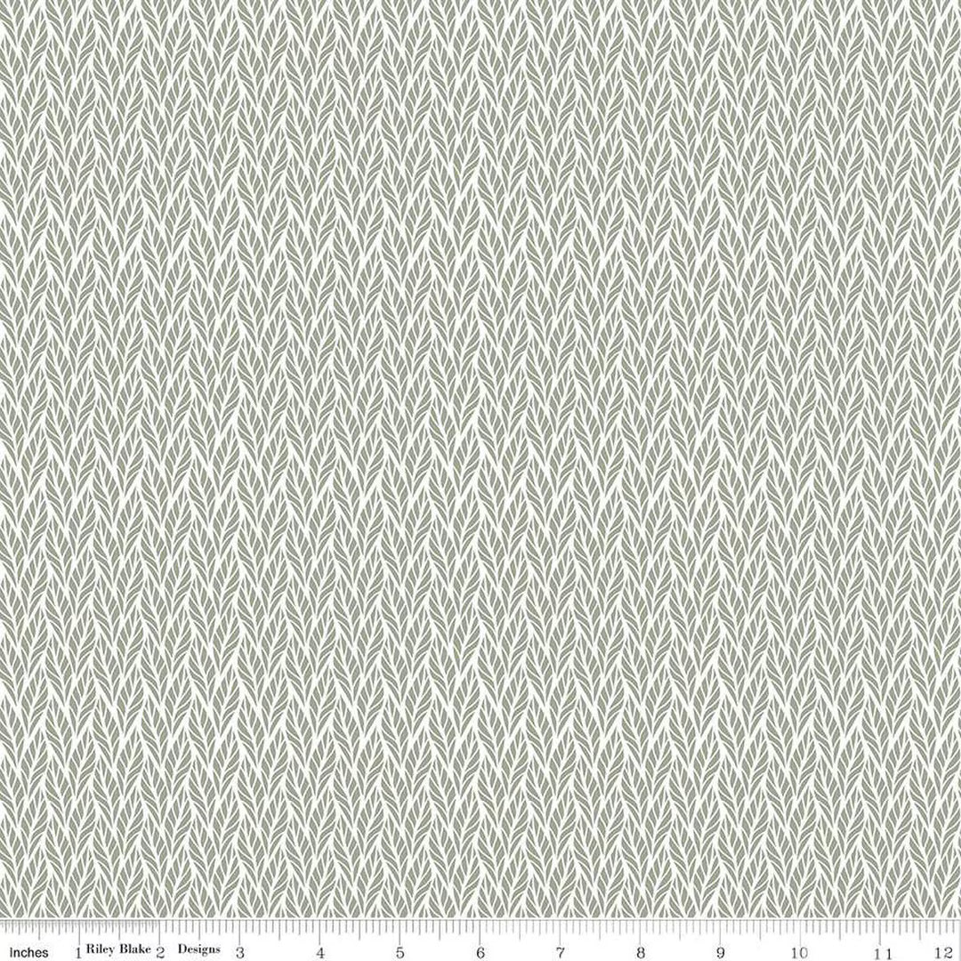 Geo Leaves in Green | Modern Prairie |  Evening on the Prairie