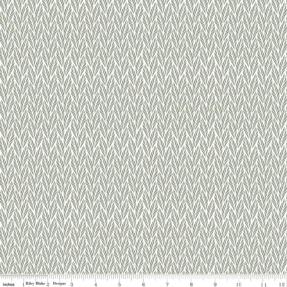 Geo Leaves in Green | Modern Prairie |  Evening on the Prairie