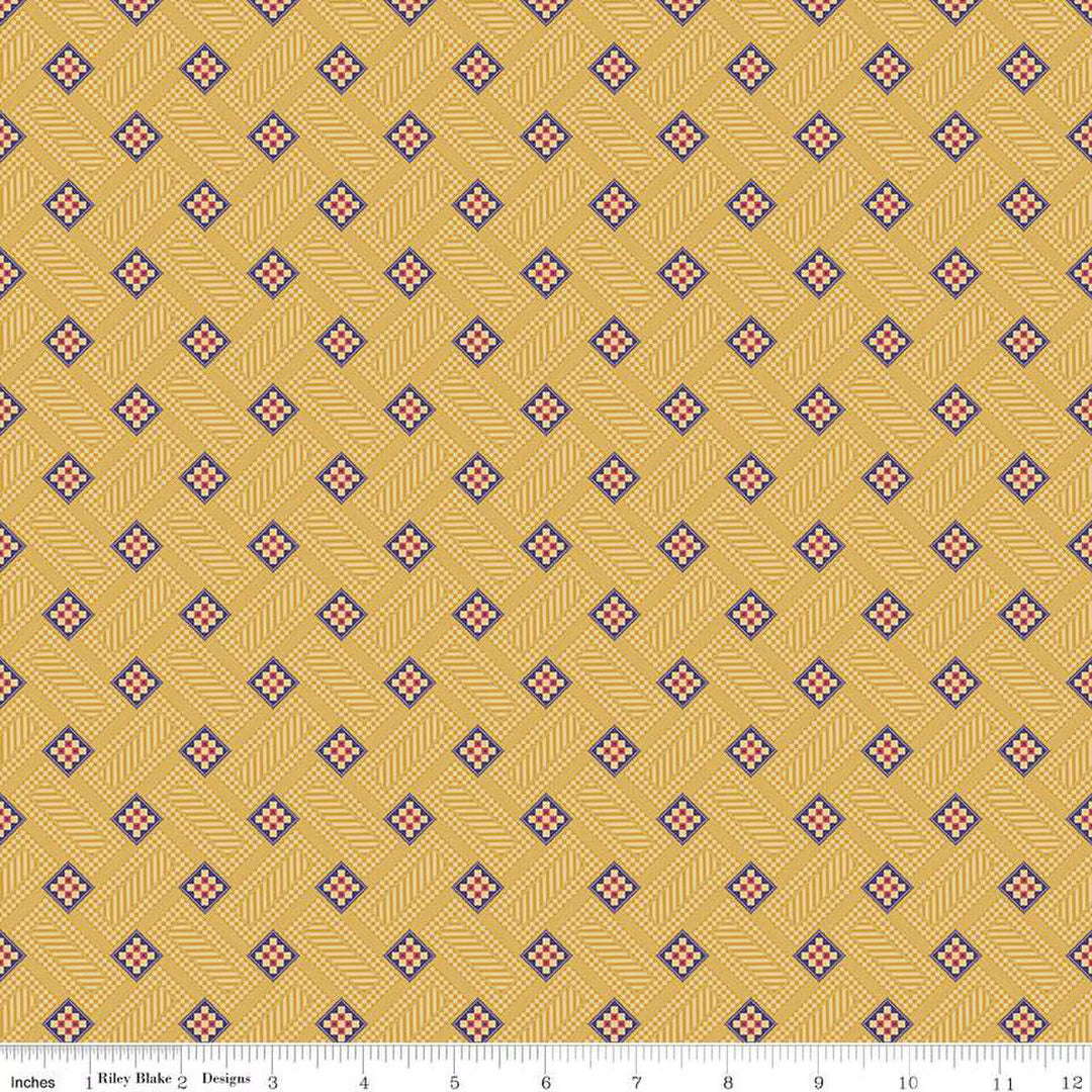 Blocks in Gold | Vera's Garden | Vicki McCarty | Riley Blake Designs