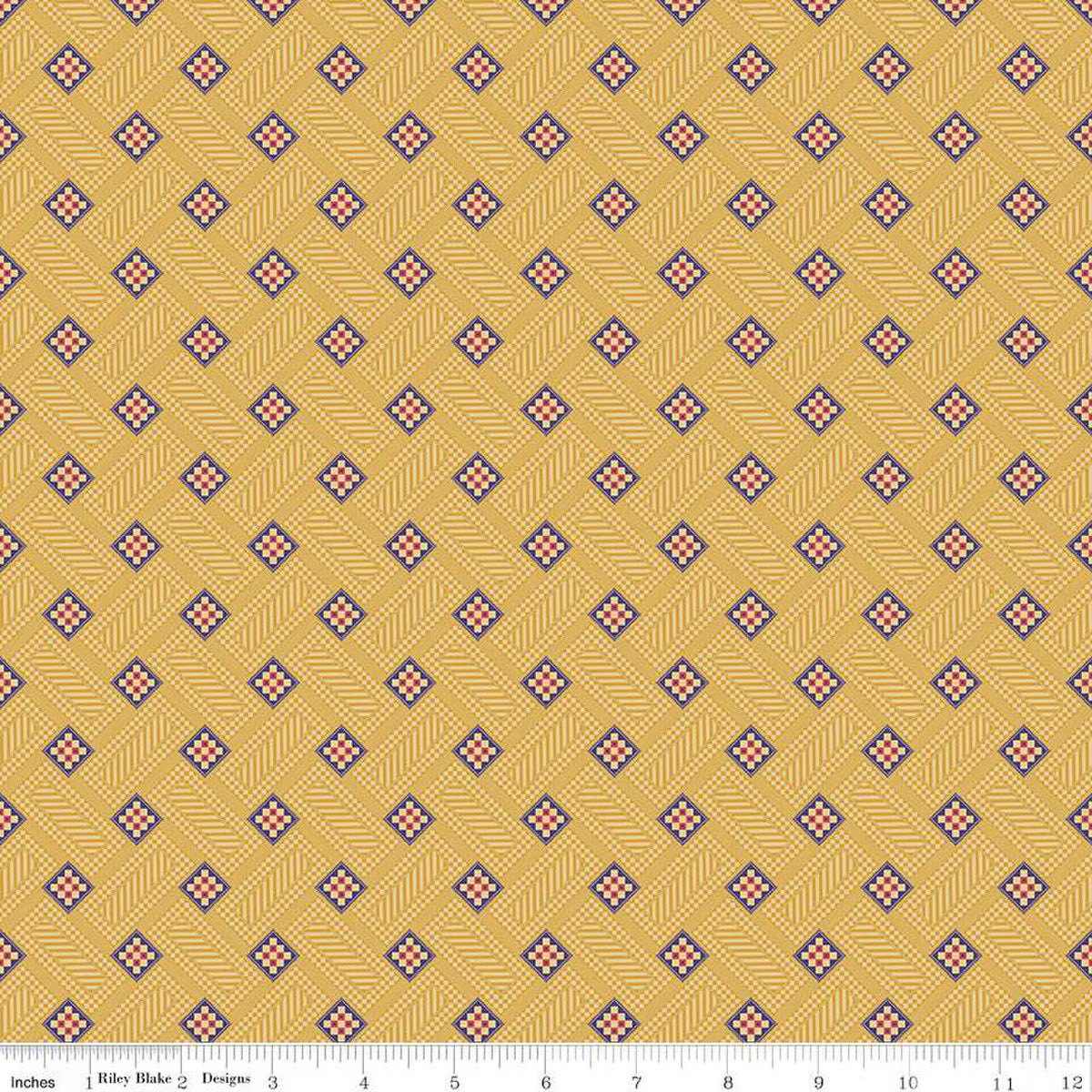 Blocks in Gold | Vera's Garden | Vicki McCarty | Riley Blake Designs